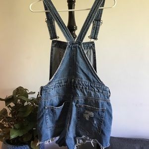 Denim Distressed overalls